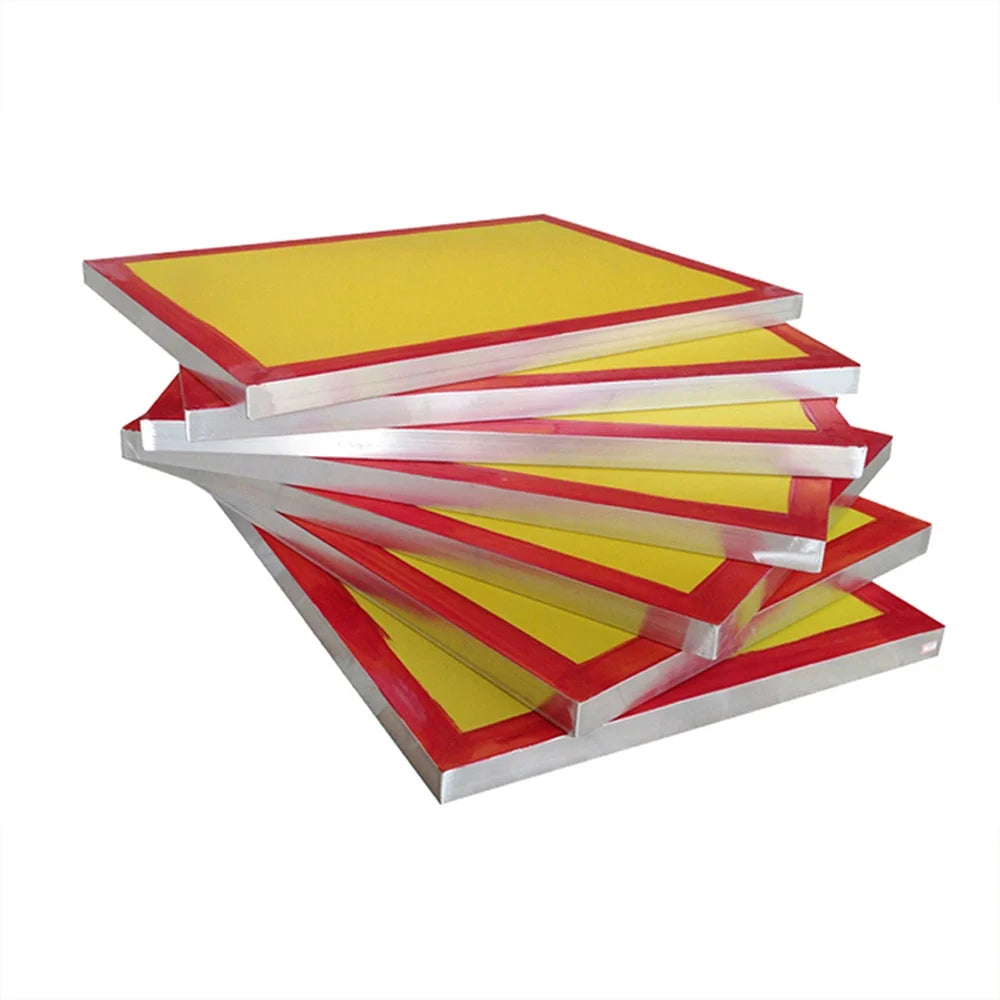 6 PCS 20" x 24" Aluminum Screen Printing Frames with 230 Yellow Mesh V71822