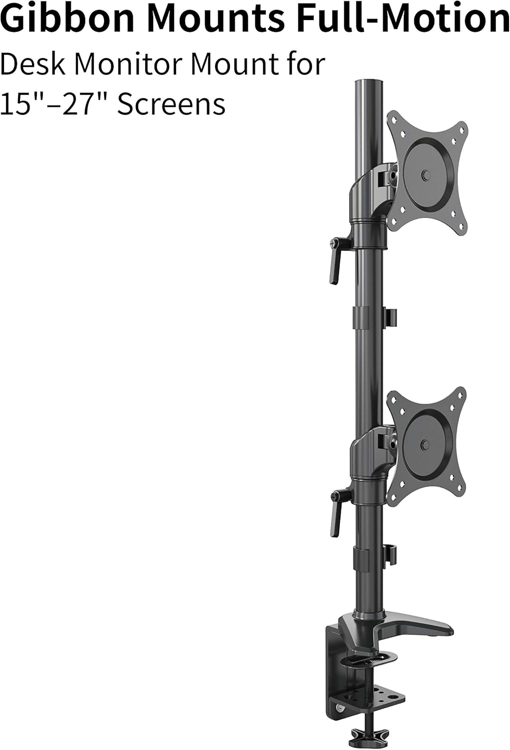 Vertical Dual Monitor Mount, 15-27 Height Adjustable Z870325