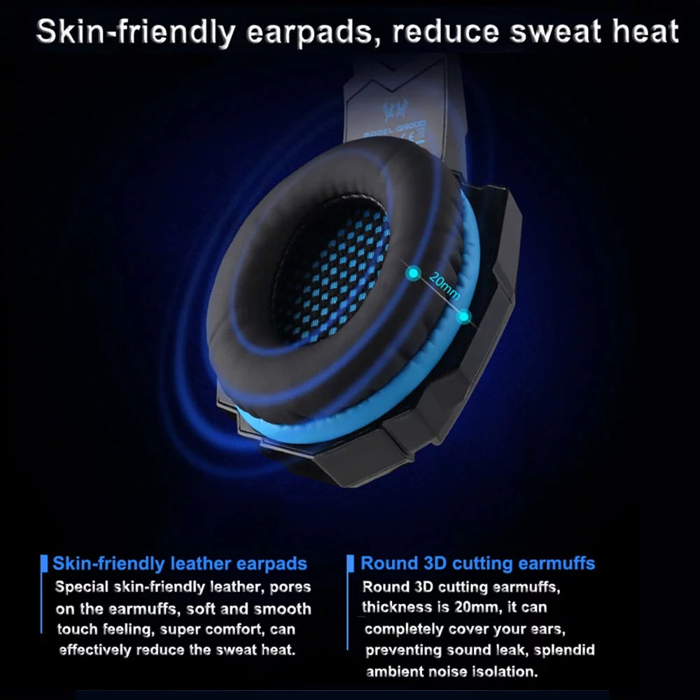3.5mm Gaming Headphone Over Ear Headset with Mic J29347