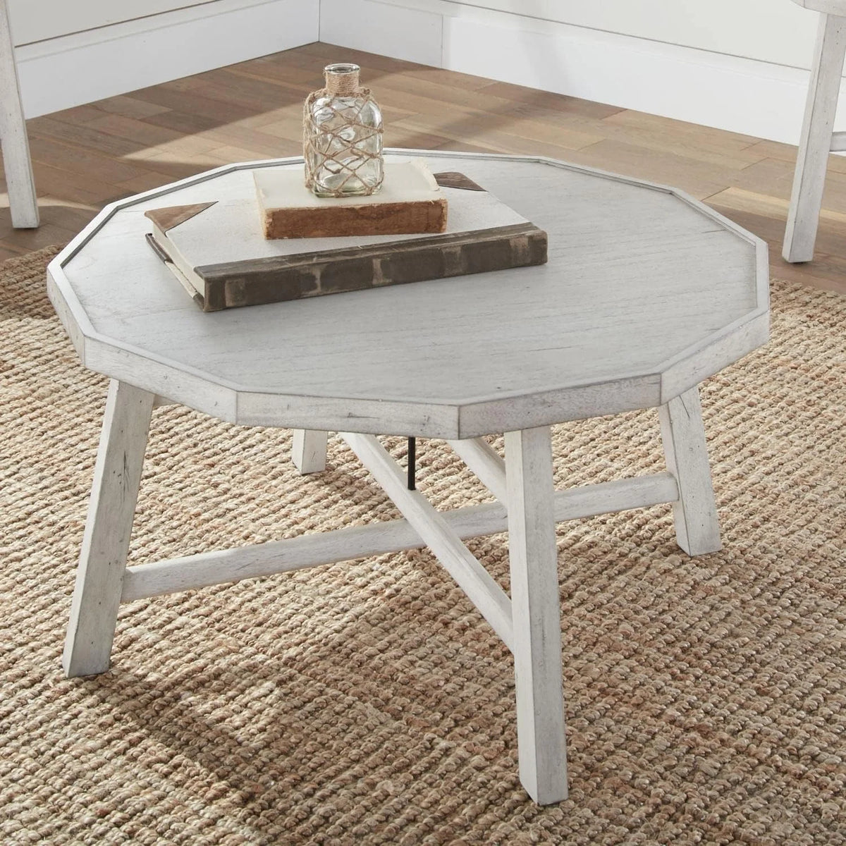 Vanilla Brown Solid Wood Cocktail Table G4086
