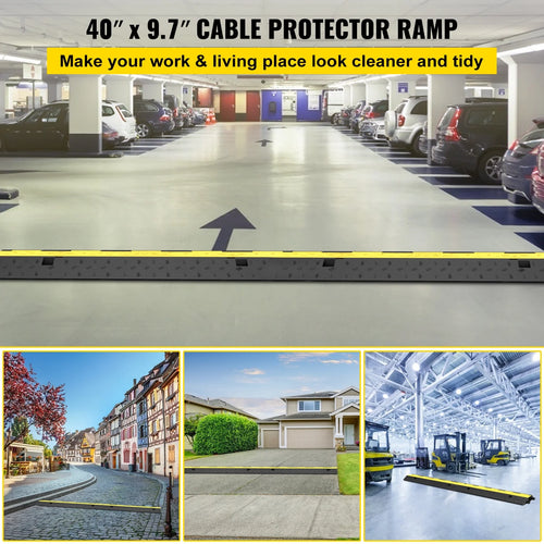2 Channel 2 Pack Rubber Cable Protector Ramp K617035