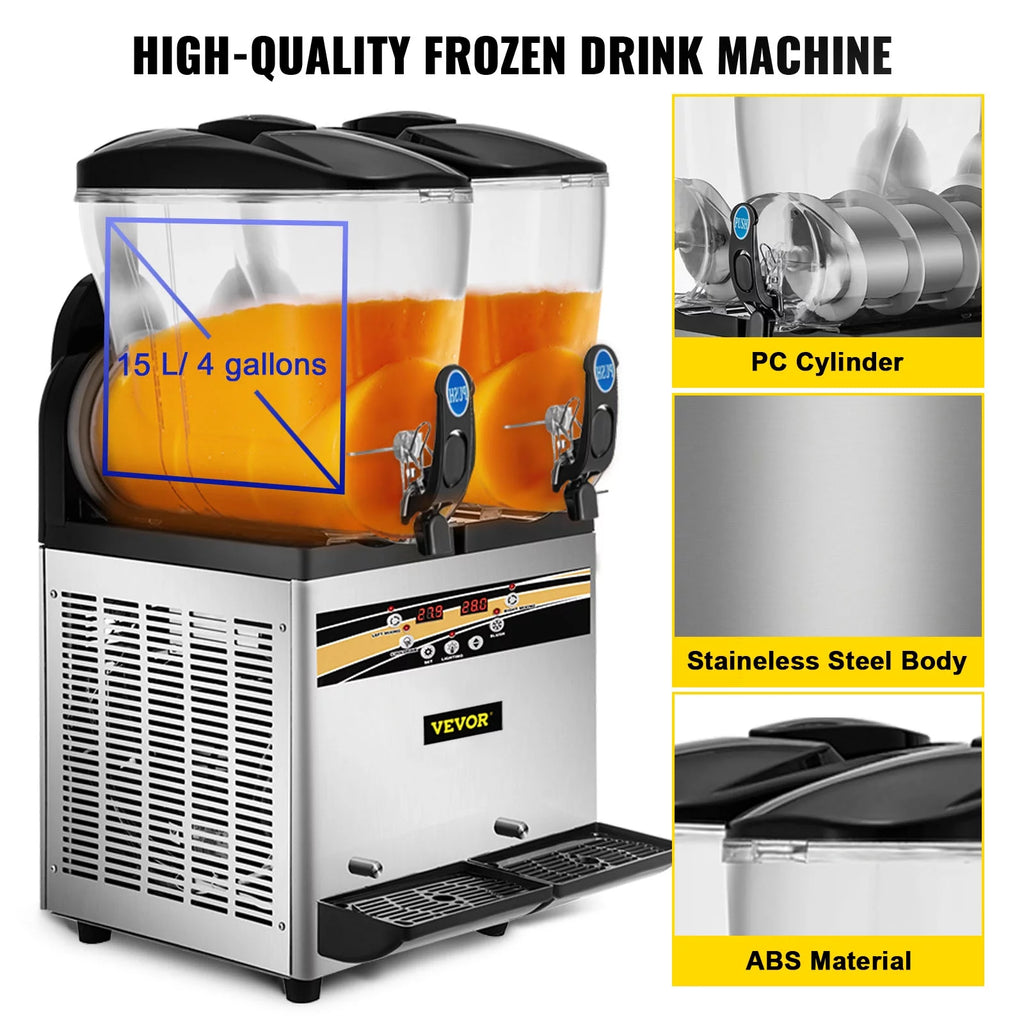 30L 1000W Stainless Steel Slushy Machine V76458