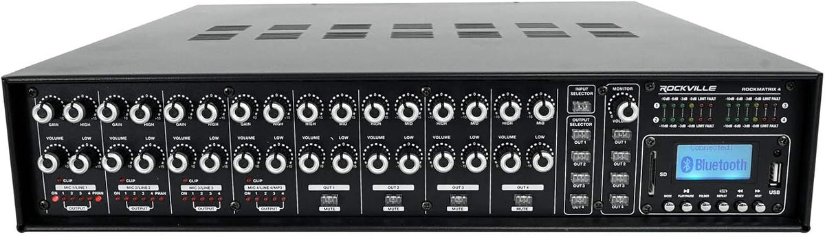 350 Watt 6 Zone 70V Commercial Amplifier P16057