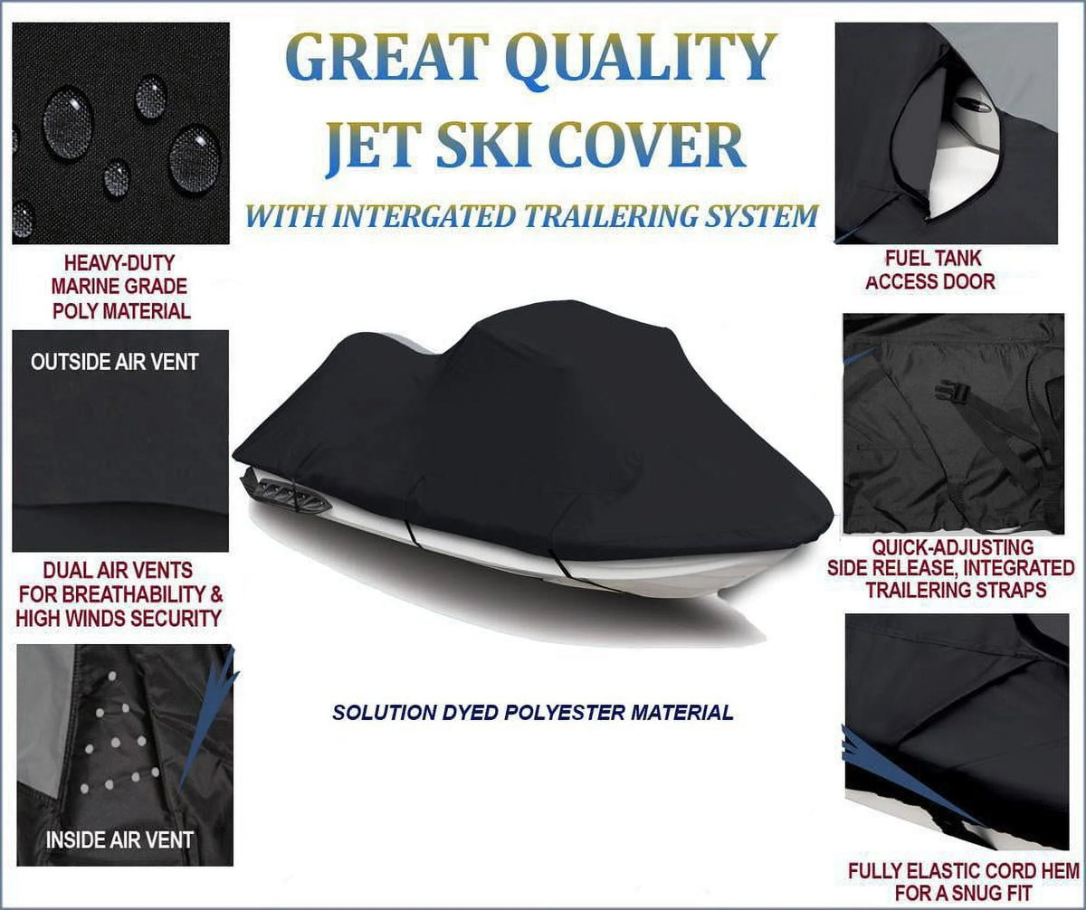 Black 600D Jet Ski Cover V54168