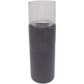 Clear and Black Candle Holder U718135