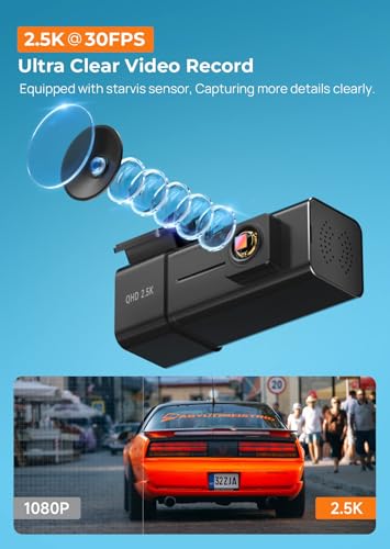 2.5K WiFi Mini Dash Cam with 32G SD Card V322711