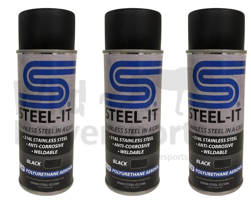 Black Polyurethane 14oz Spray Can (3 Pack) R123487