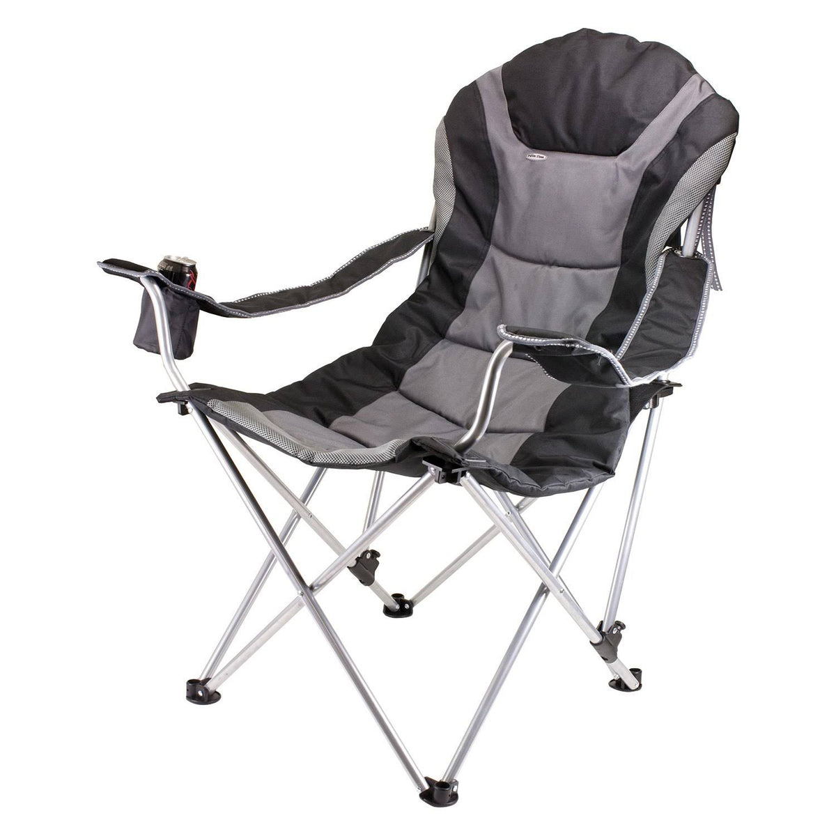 Black Reclining Camp Chair V5812