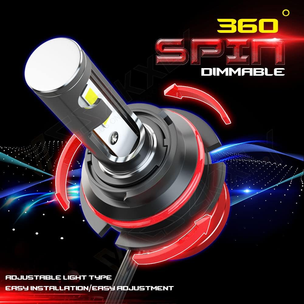 9007 HB5 LED Headlight Bulb Conversion Kit, Dual Beam, 6500K Cool White, 2-Pack U898529