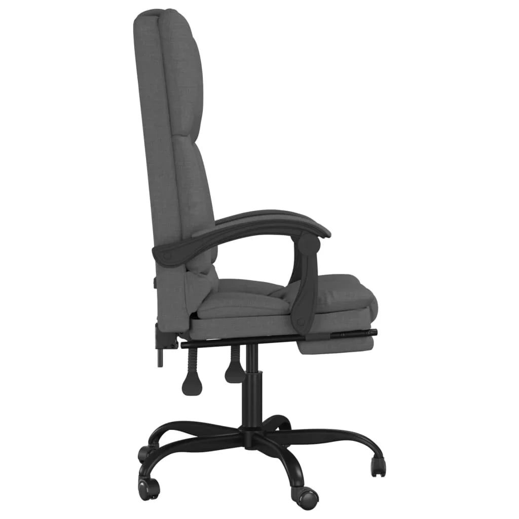 Dark Gray Fabric Reclining Office Chair B37999