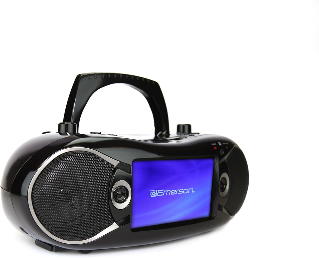 Black 7" Bluetooth DVD Boombox with AM/FM Radio M295