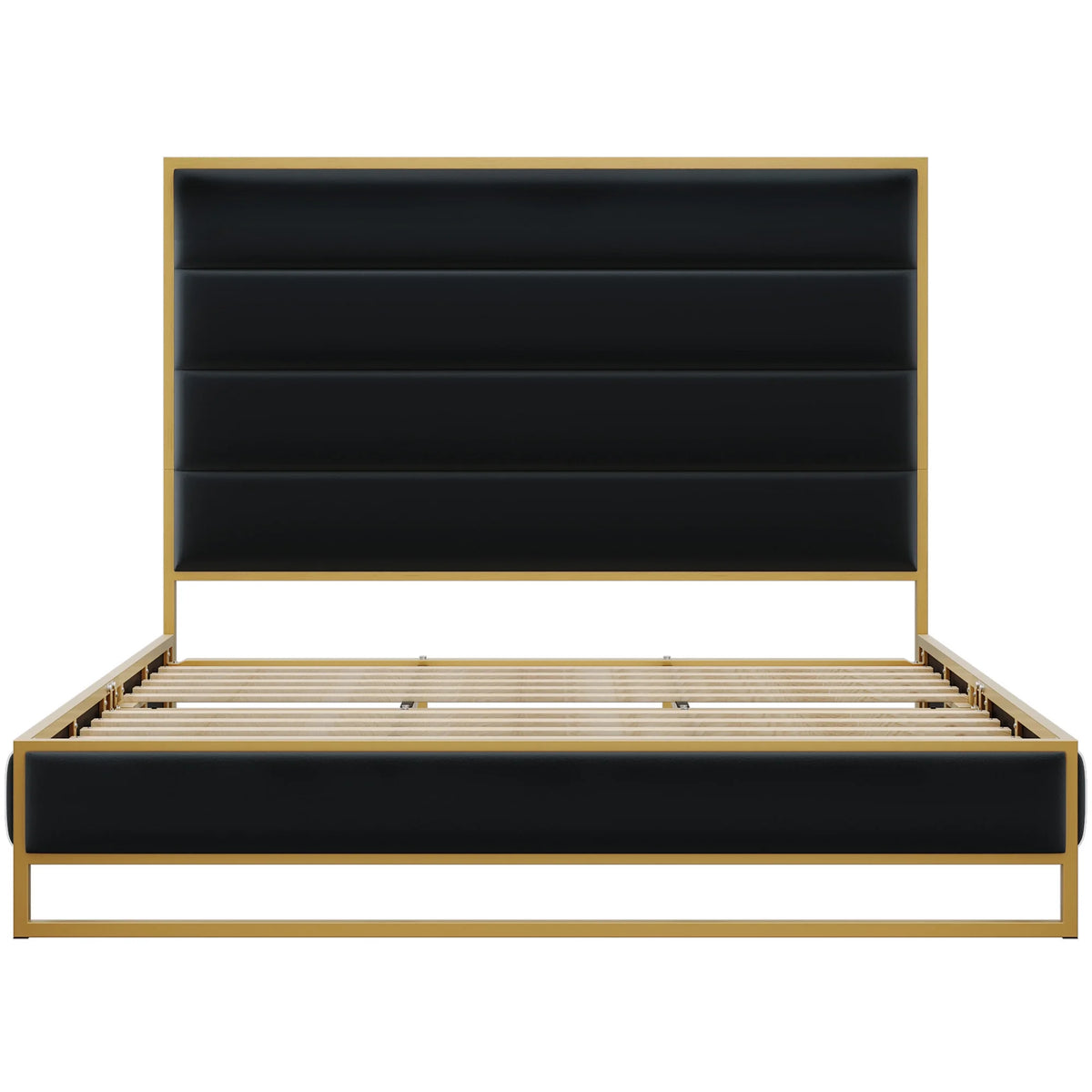 King Size Off-white Velvet Upholstered Platform Bed O12419