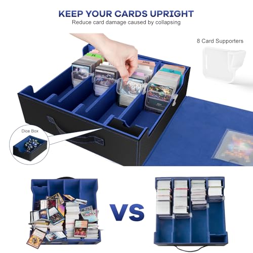 Black & Red Card Storage Box with 30 Divider X68469