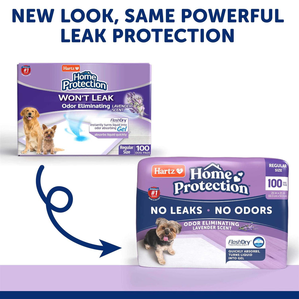 Lavender Scent Odor Eliminating Dog Pads C438
