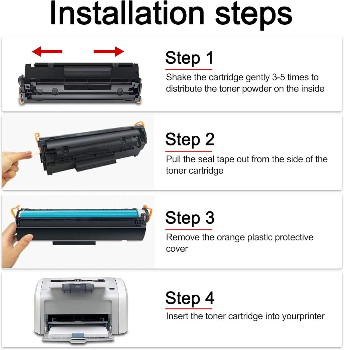1 Pack 12A Q2612A Toner Cartridge S915