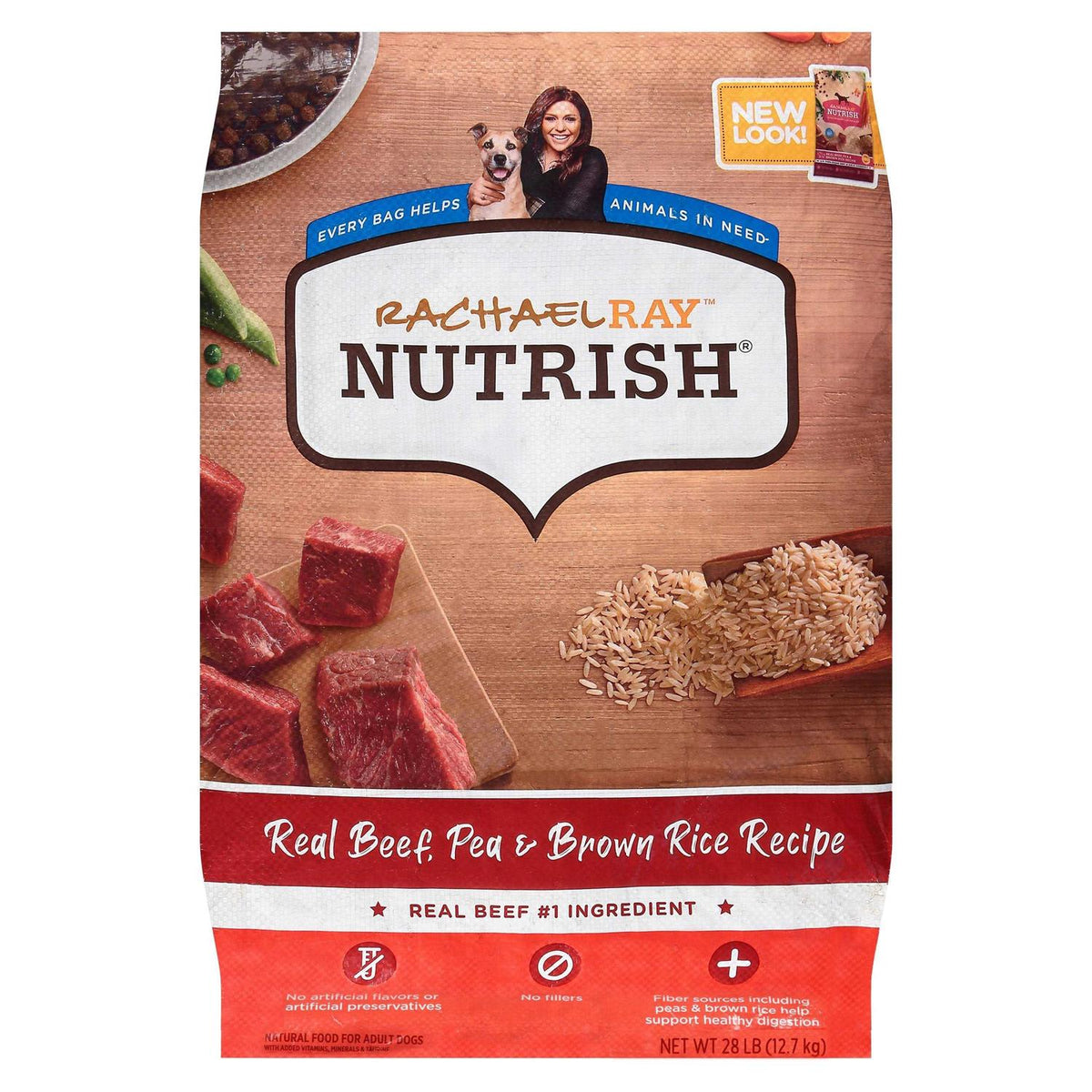 Real Beef Pea & Brown Rice Recipe Dry Dog Food H814039