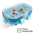 Foldable Swimming Pool 73 x 54 x 18 Blue I693506