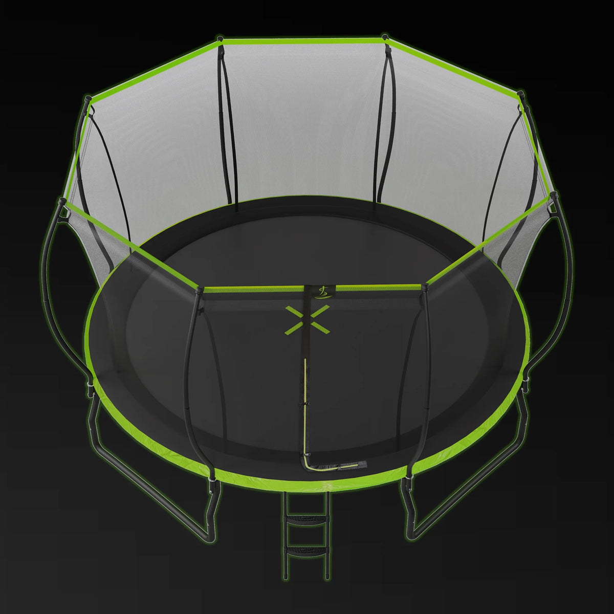14FT Trampoline with Enclosure and Ladder R452
