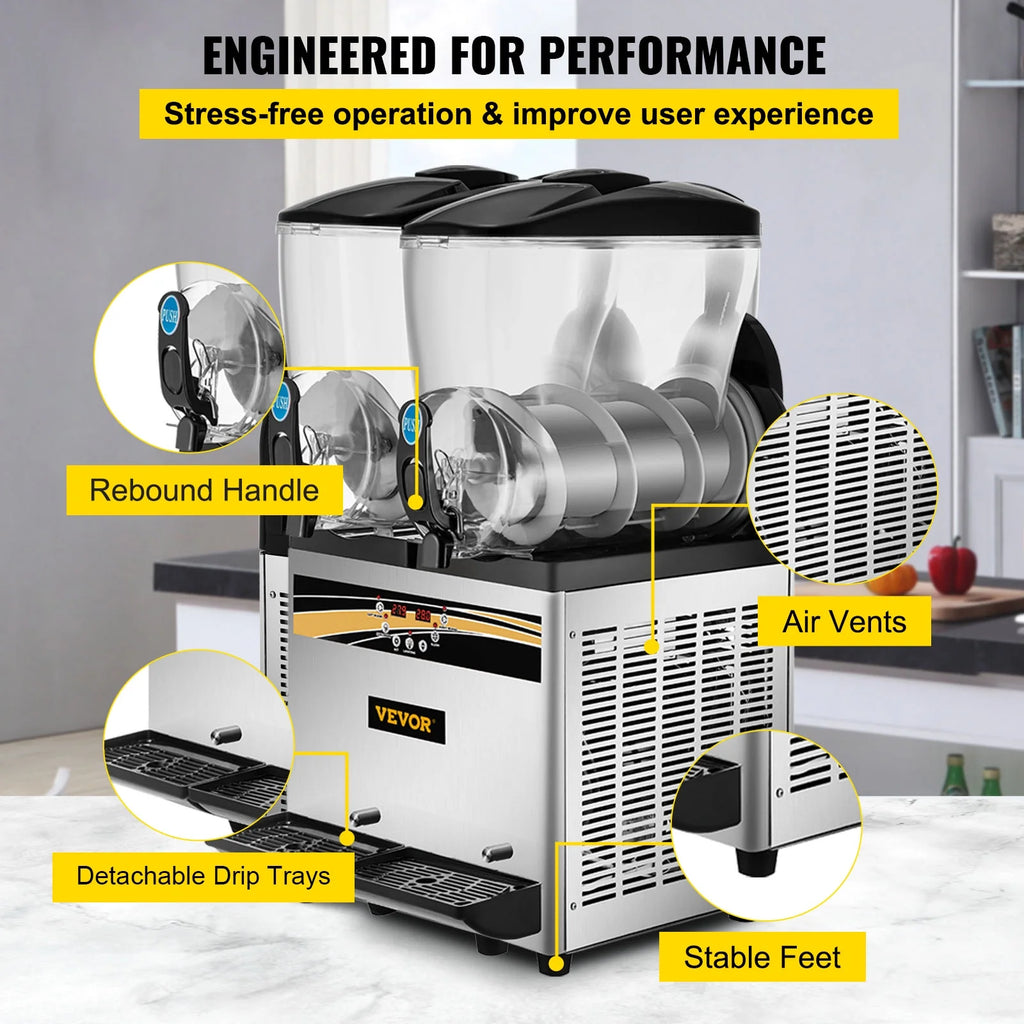 30L 1000W Stainless Steel Slushy Machine V76458