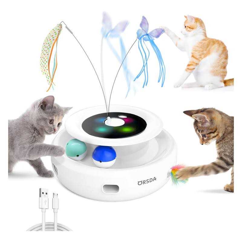 3-in-1 Rechargeable Interactive Cat Toys B116