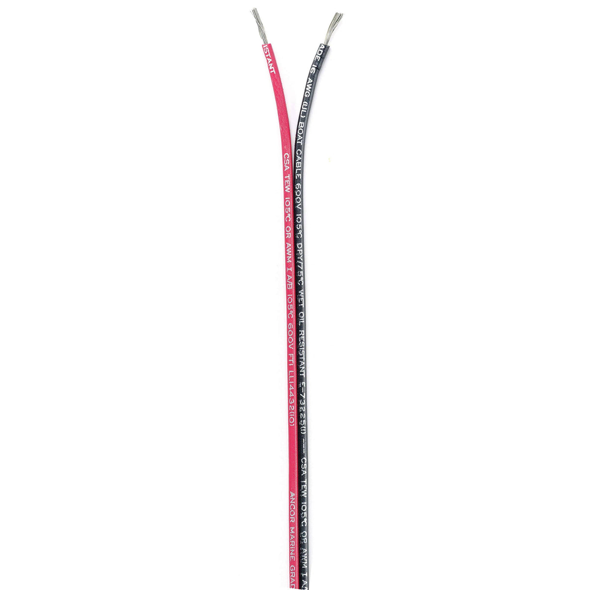 16/2 AWG Red Black Flat Ribbon Bonded Cable Z518709