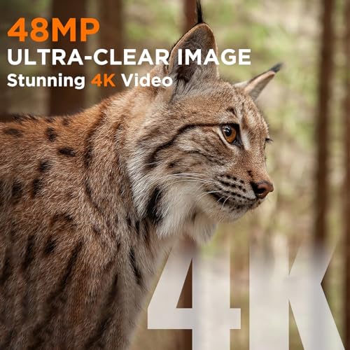 4K 48MP Trail Camera with Night Vision M40597