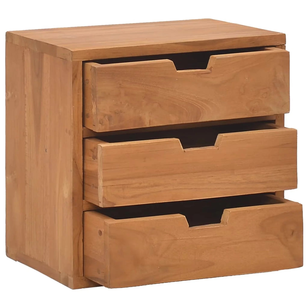 Solid Teak Wood Bedside Cabinet A36084