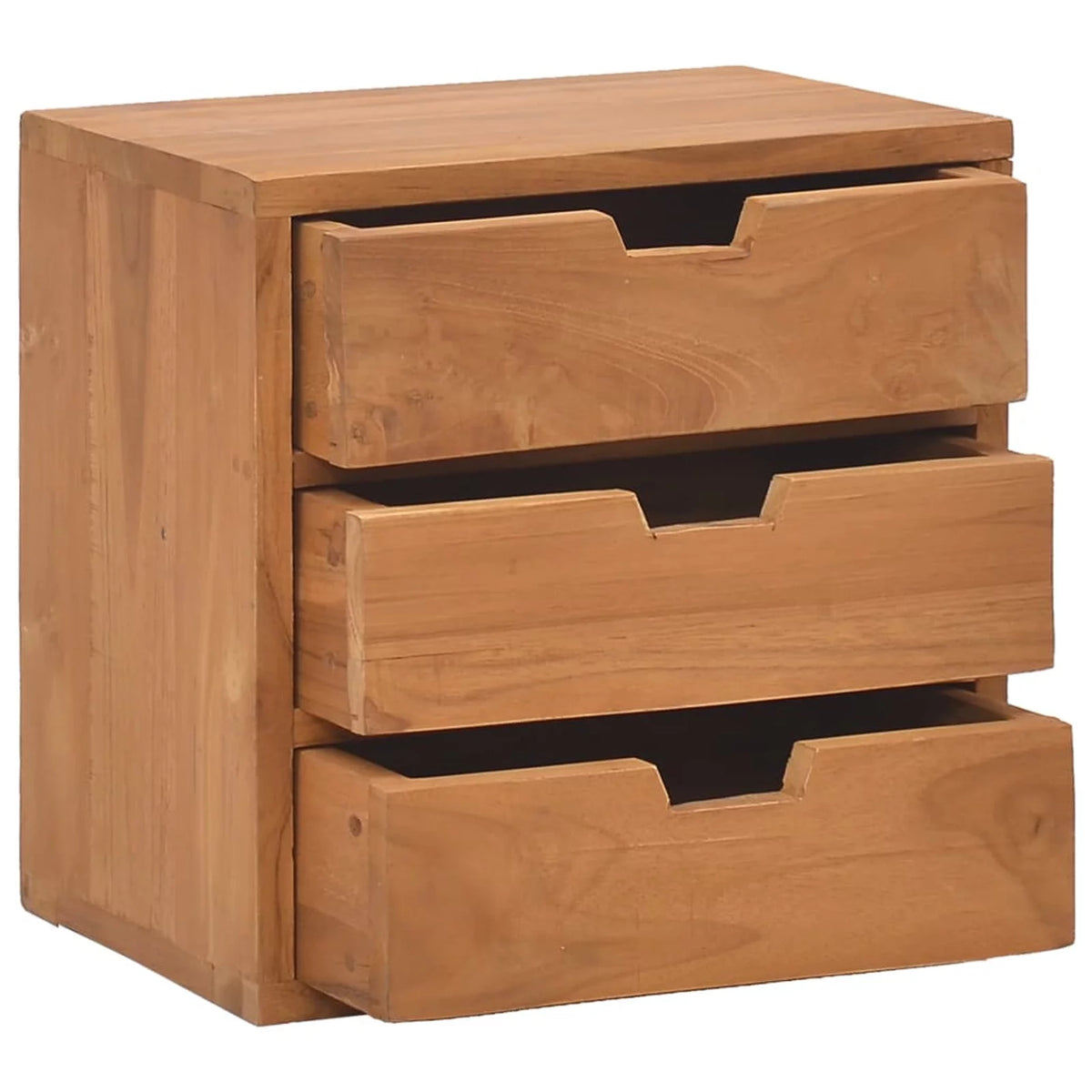 Solid Teak Wood Bedside Cabinet A36084