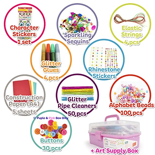 Kids Craft Kit in a Plastic Craft Box Organizer B412961