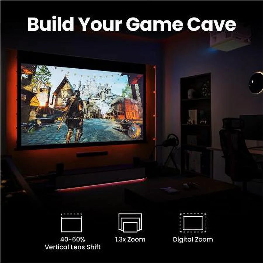 True 4K UHD HDR 4LED 3300 Lumens Gaming Projector K59611