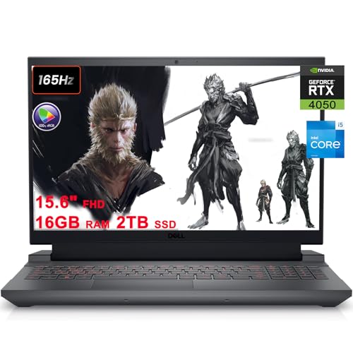 15.6" FHD 165Hz Gaming Laptop with Intel i5-13450HX 16GB RAM 1TB SSD RTX 4050 Black U827682