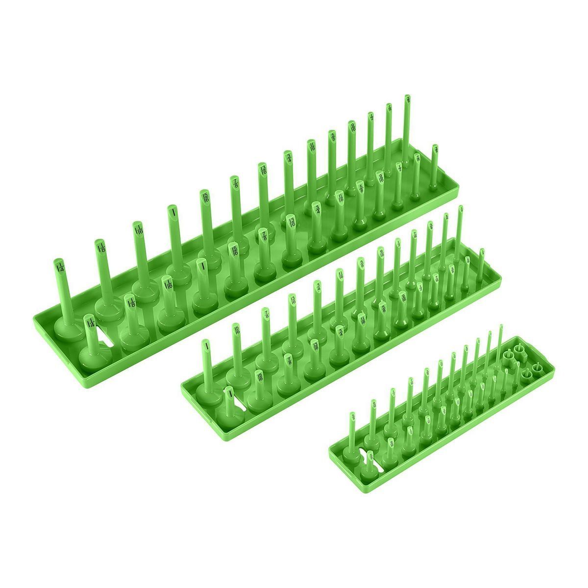 3 Piece Blue SAE Socket Tray X360504