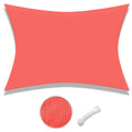 19x13Ft 97% UV Block Rectangle Sun Shade Sail Watermelon Red J900686