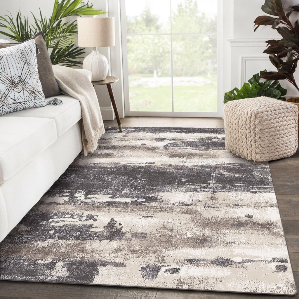 5x7 Abstract Machine Washable Area Rug K579