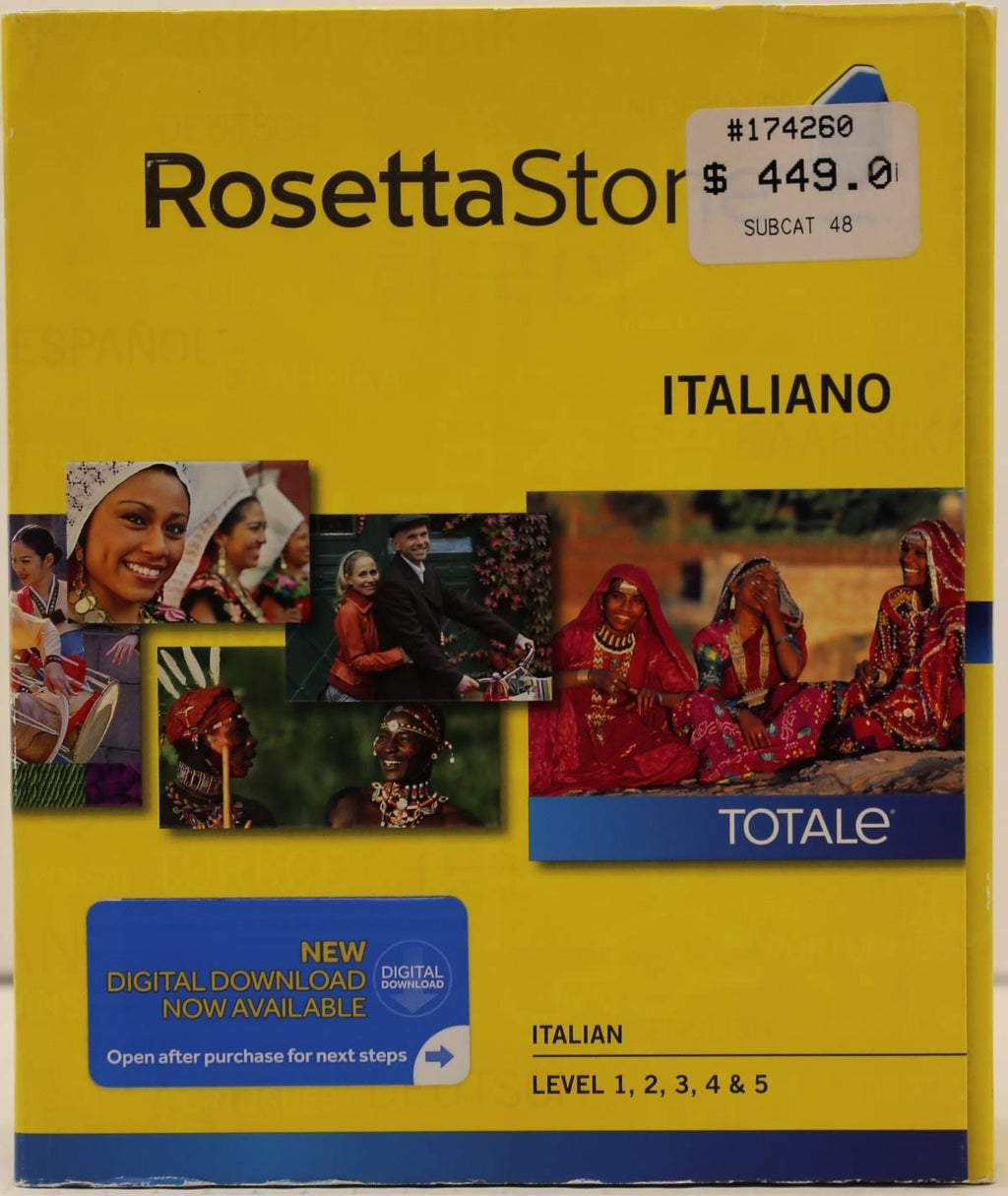 Italian Level 1-5 Set, Up to 5 Users, Up to 2 Computers, Version 4, Box Pack A54386