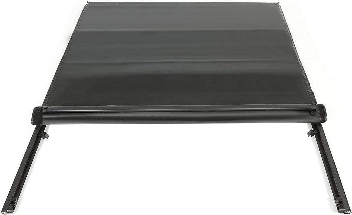 Soft Roll-up Truck Tonneau Cover with 6.5' Bed Black Sailcloth O215