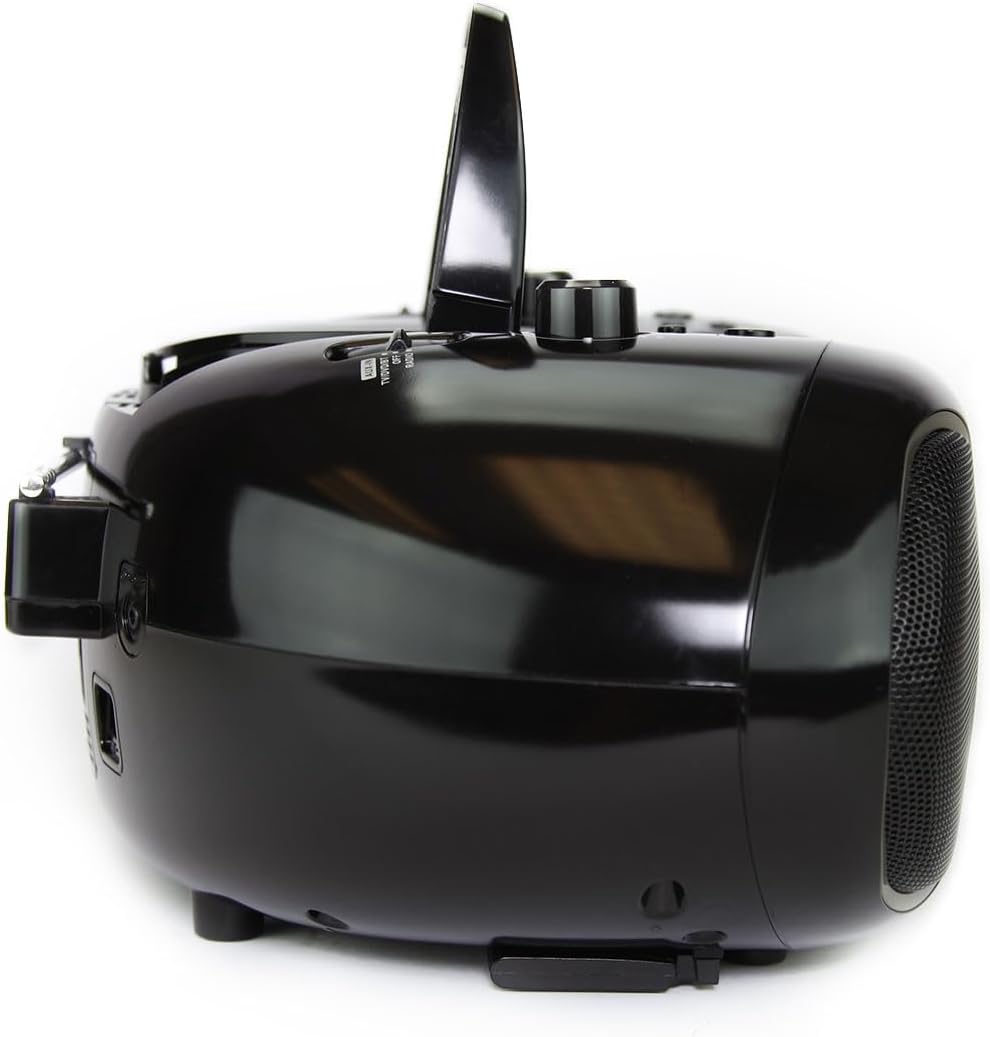 Black 7" Bluetooth DVD Boombox with AM/FM Radio M295
