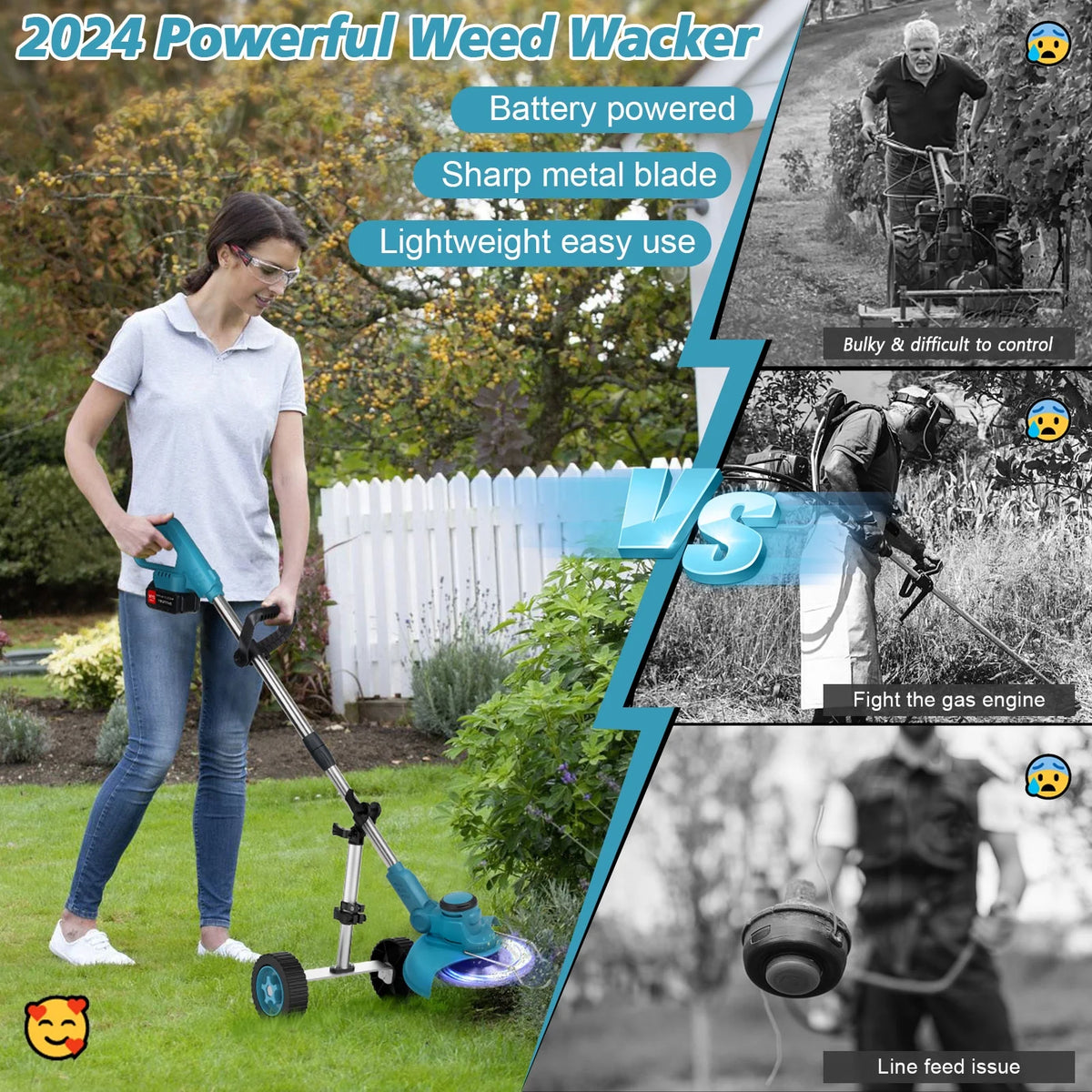 Cordless Electric String Trimmer Edger K30918