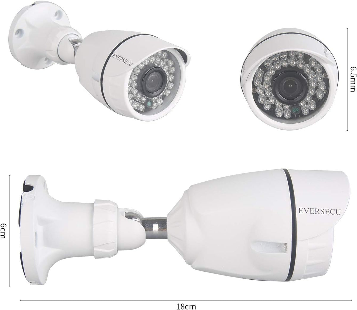 4 Channel 1080P Security Camera System with 4 Weatherproof Cameras C8291