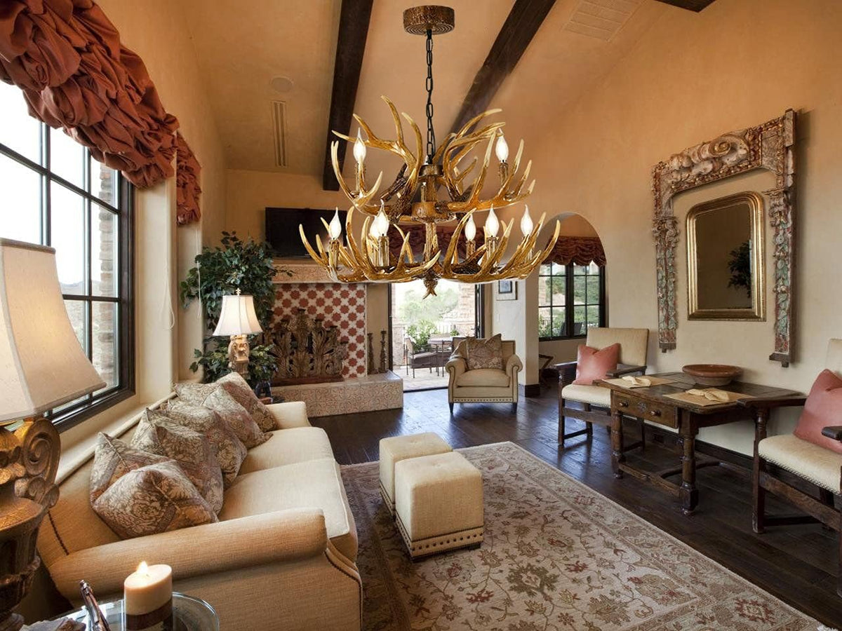 Antler Chandelier 9 Lights E12 Base G97158