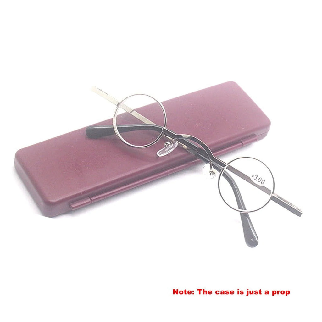 3 Pairs Small Round Metal Reading Glasses M300
