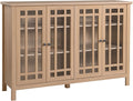 4 Door Glass Accent Cabinet Y75681