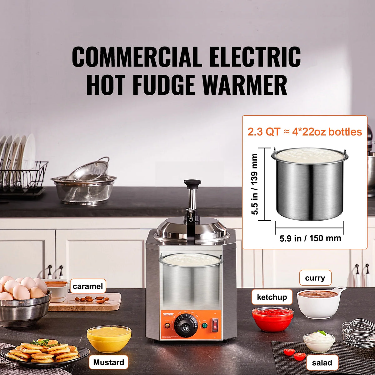 2.3 Qt Stainless Steel Electric Cheese Dispenser C603798