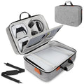 Grey Hard Shell Carrying Case for Console, Controllers, Headset and Gaming Accessories O9128