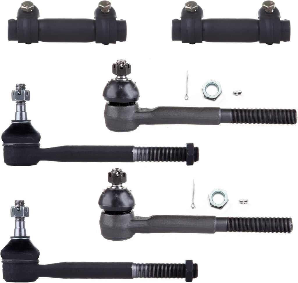 Front Inner Outer Tie Rod End and Adjusting Sleeves Suspension Tools 6pcs U9432