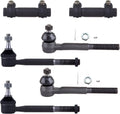 Front Inner Outer Tie Rod End and Adjusting Sleeves Suspension Tools 6pcs U9432