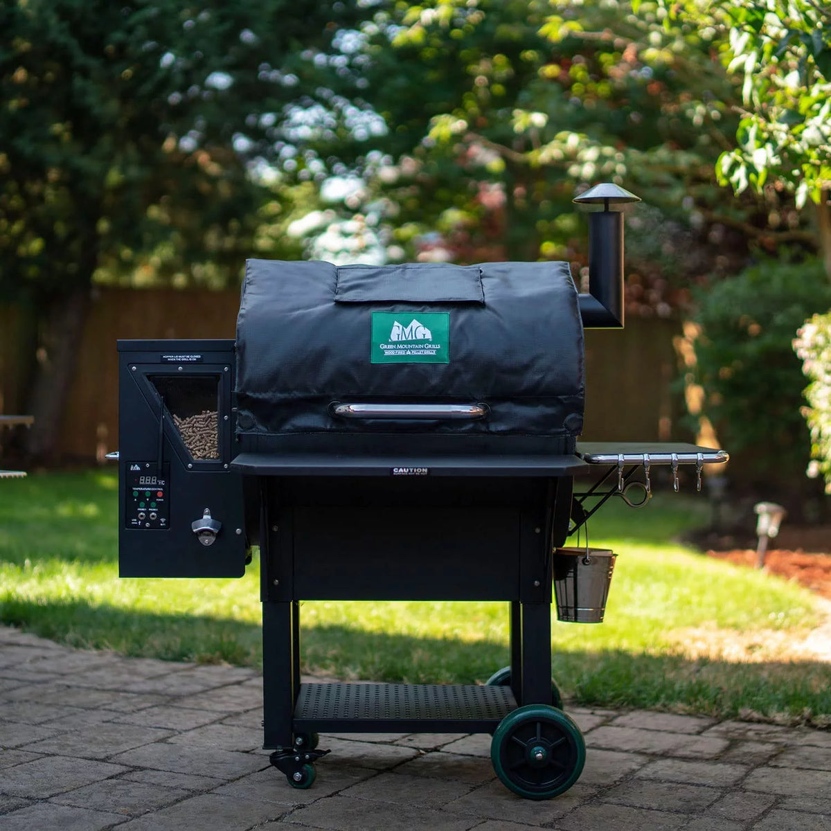 Insulated BBQ Grill Thermal Blanket, Black H19773