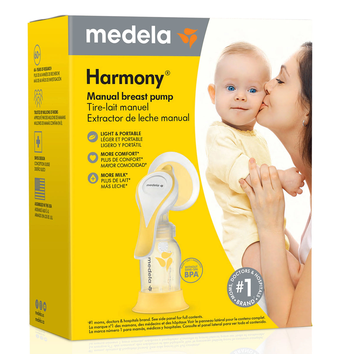 Manual Breast Pump with Breast Shield, 6 Piece Set N82072