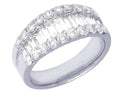 18K White Gold Solitaire Diamond Band 9MM 2.0 CT E743854