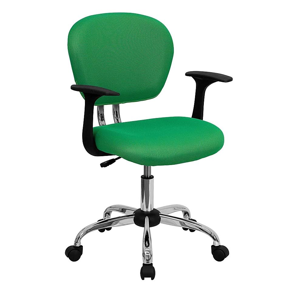 Bright Green Height-Adjustable Mesh Task Chair I420292